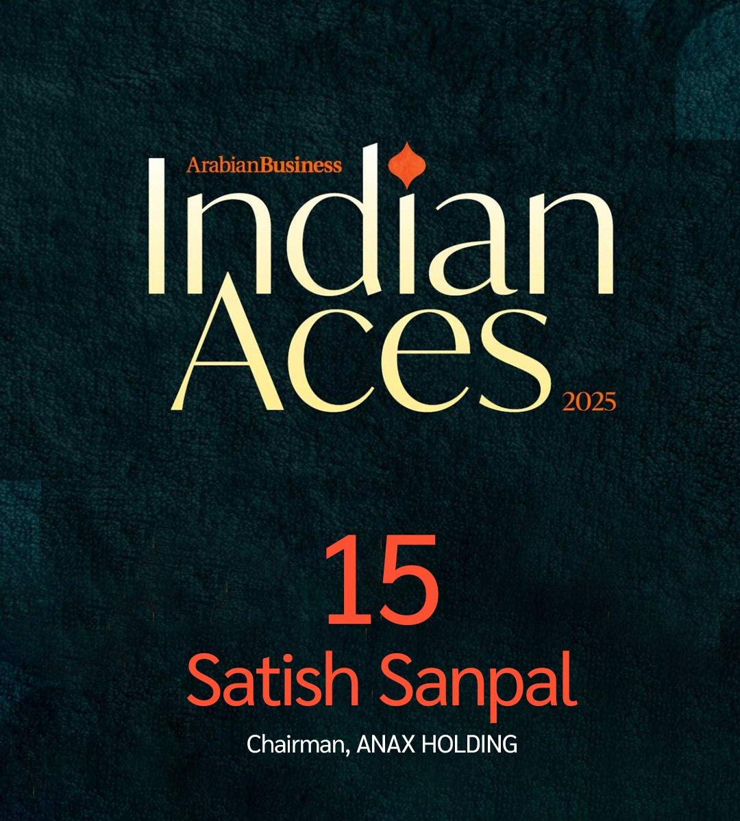Satish Sanpal recognised among the Indian Aces 2025 by Arabian Business
